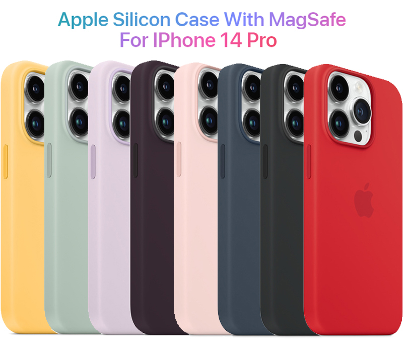 Apple Silicon Case with MagSafe for iPhone 14 Pro